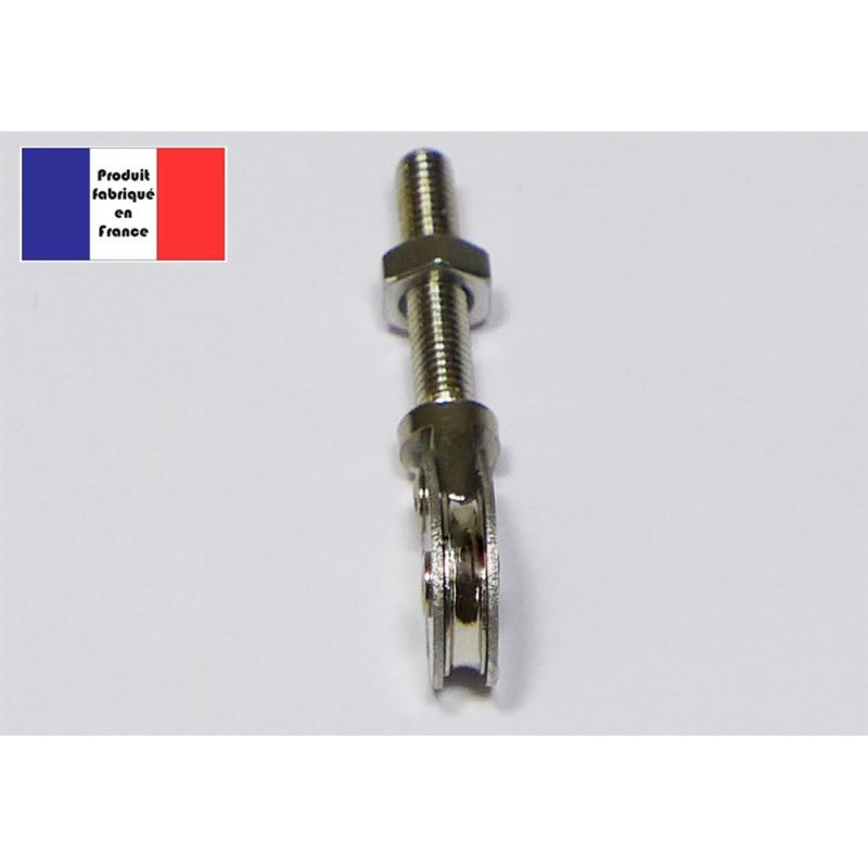 Poulie de renvoi 180° - Série Métal - 10 mm