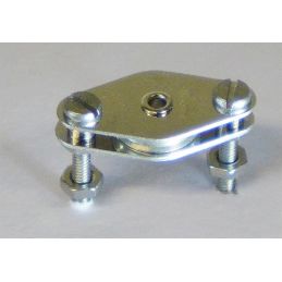 Poulie plat-pont - Série métal - 10 mm