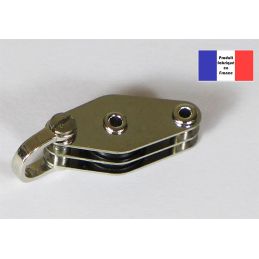 Poulie double à manille et ringots - Série Nylon - 10 mm