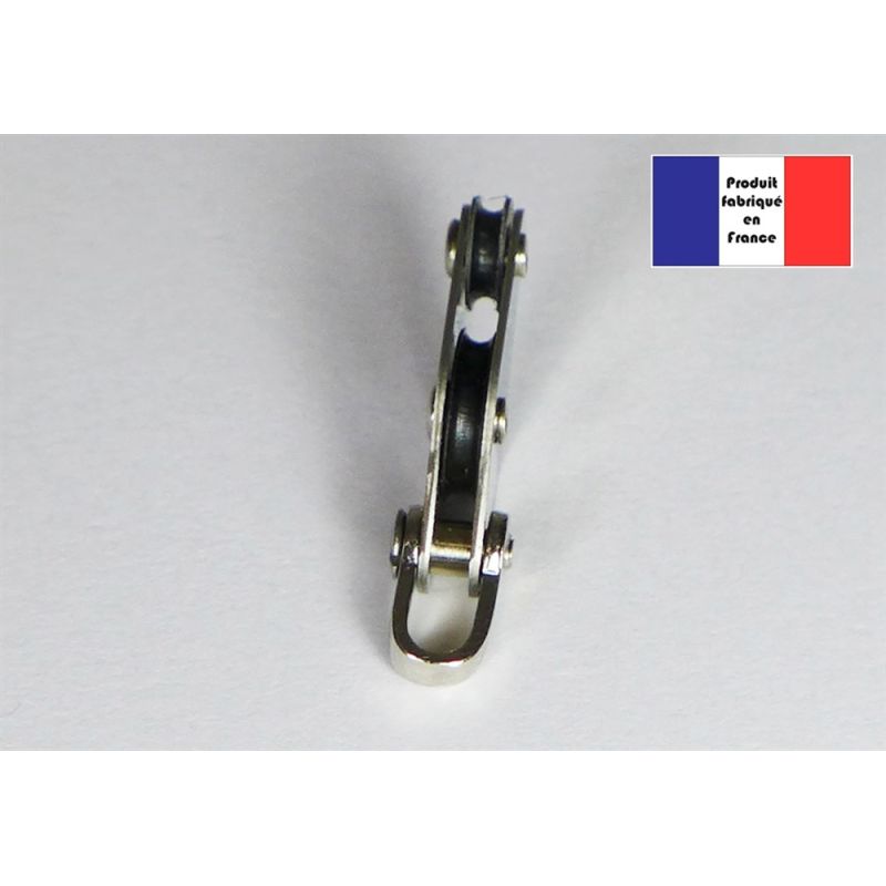 Poulie à manille et violon - Série Nylon - 10 mm