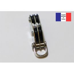 Poulie à manille violon double - Série Nylon - 10 mm 2