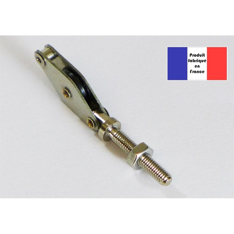 Poulie de renvoi à ringot 180° - Série Nylon - 10 mm