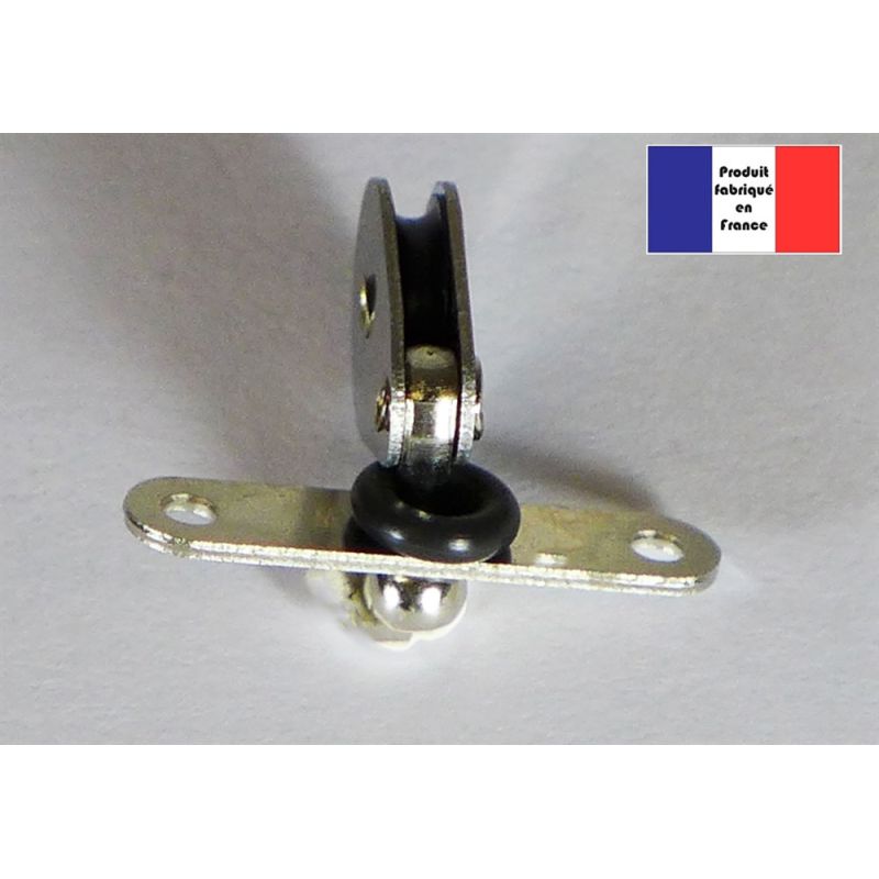 Poulie verticale (sur glissière) - Série Nylon - 10 mm