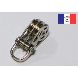 Poulie double à manille - Série Race à billes - 10 mm 2