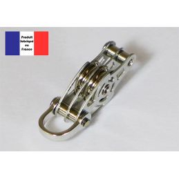 Poulie double à manille et ringots - Série Race à billes - 10 mm 2