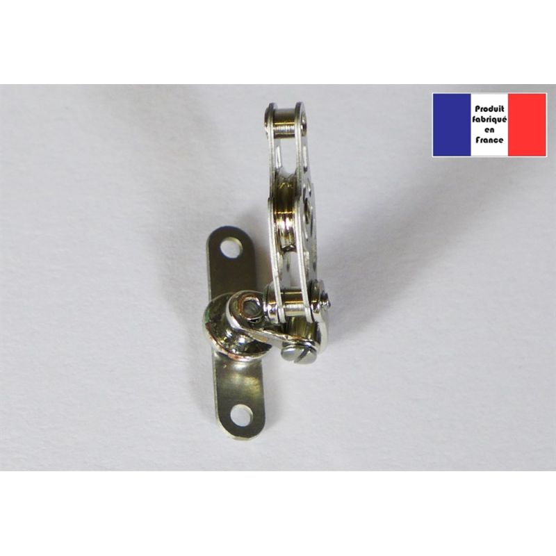 Poulie de renvoi à ringot deux axes - Série Race à billes - 10 mm