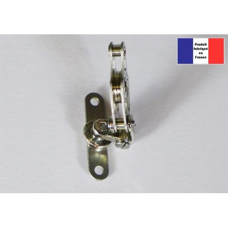 Poulie de renvoi à ringot deux axes - Série Race à billes - 10 mm