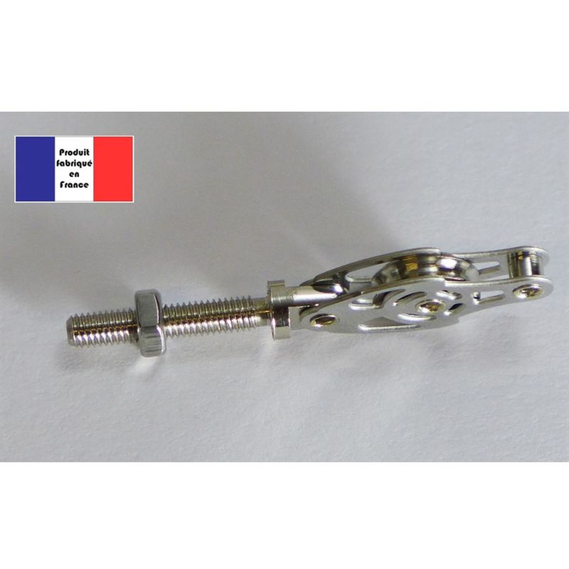 Poulie de renvoi à ringot 180° - Série Race à billes - 10 mm