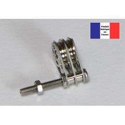 Poulie double plat-pont - Série Race à billes - 10 mm 2