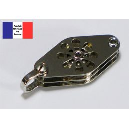 Poulie double à manille et ringots - Série Tempest à billes - 15 mm