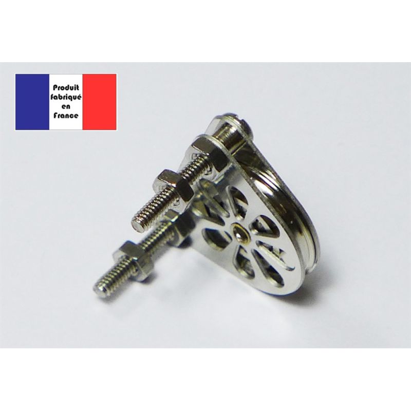 Poulie plat-pont - Série Tempest à billes - 15 mm