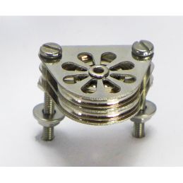 Poulie double plat-pont - Série Tempest à billes - 15 mm