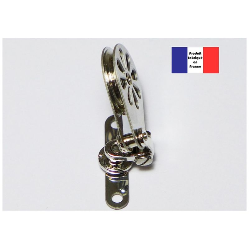 Poulie de renvoi deux axes - Série Tempest à billes - 15 mm