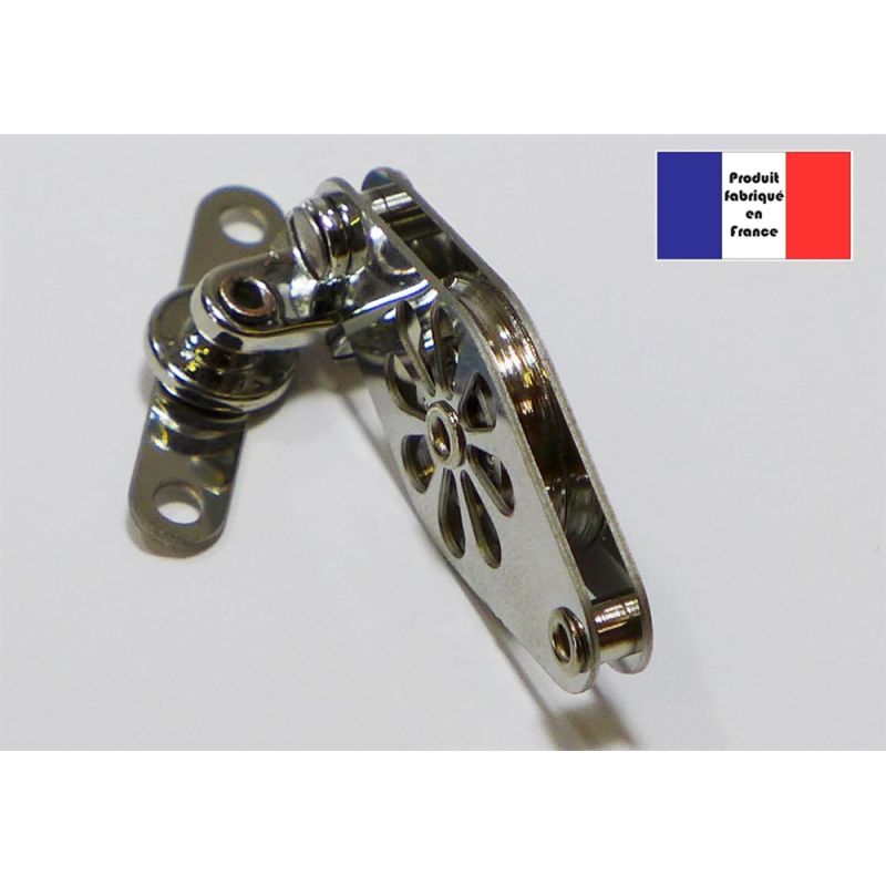 Poulie de renvoi à ringot deux axes - Série Tempest à billes - 15 mm