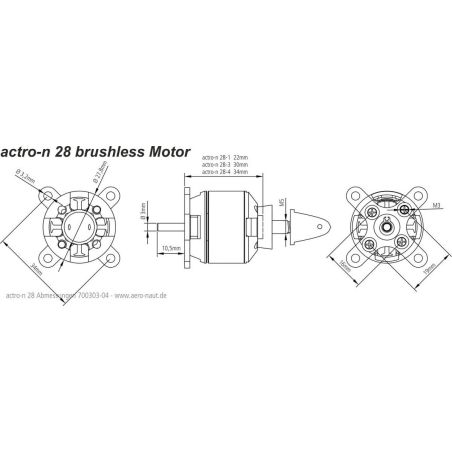 Moteur actro-n 28-3-1300