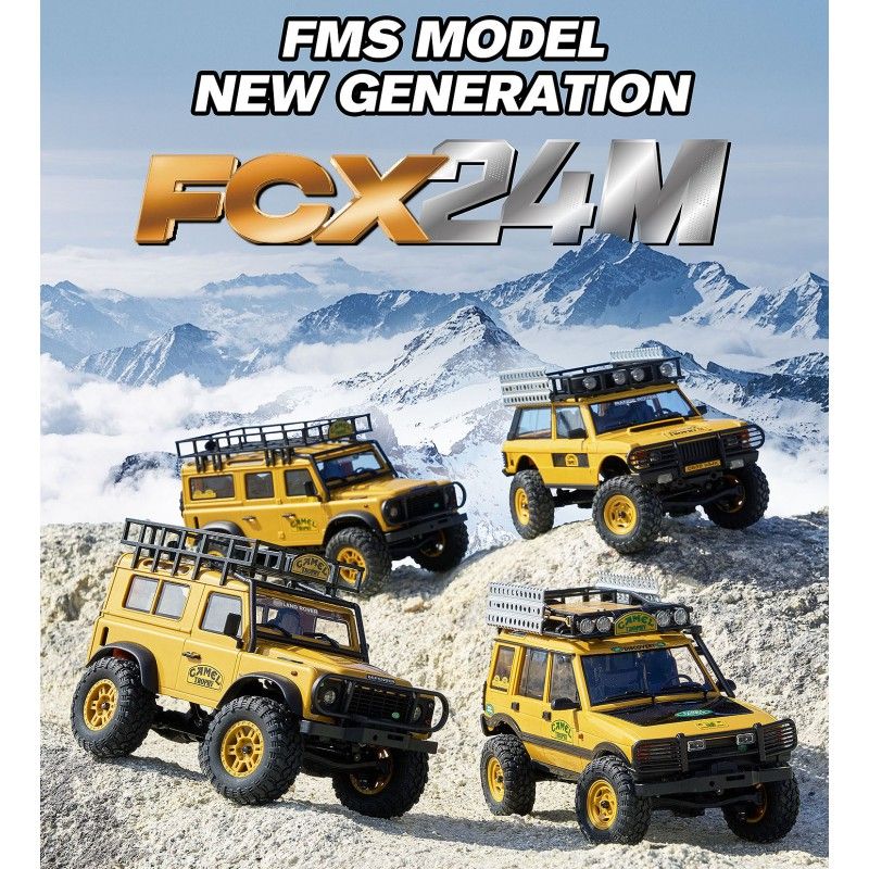 1/24 Range Rover 1st gen. FCX24M crawler RTR kit - camel Trophy | Ventedemodelisme.fr