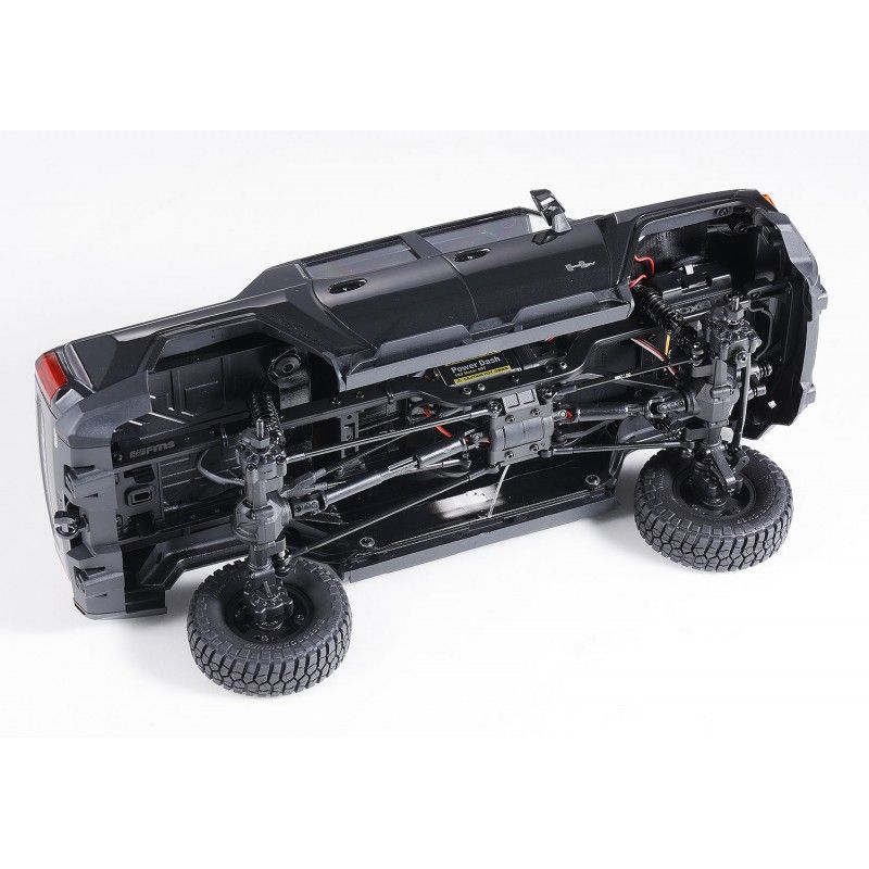 FCX18 Hummer EV RTR FMS - Scale Crawler 1/18 -Noir | Ventedemodelisme.fr