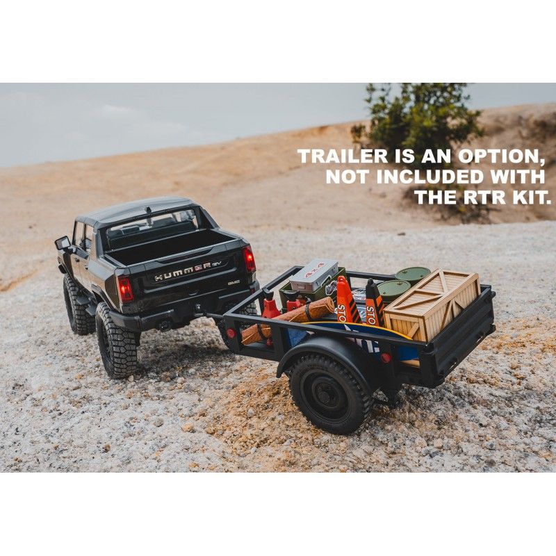 FCX18 Hummer EV RTR FMS - Scale Crawler 1/18 -Noir