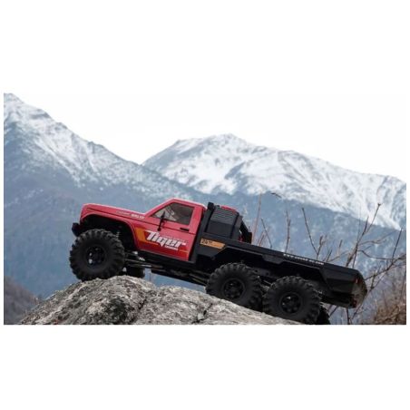 Camion 6WD EMO XL Cross RC au 1/8 RTR - Rouge métallisé
