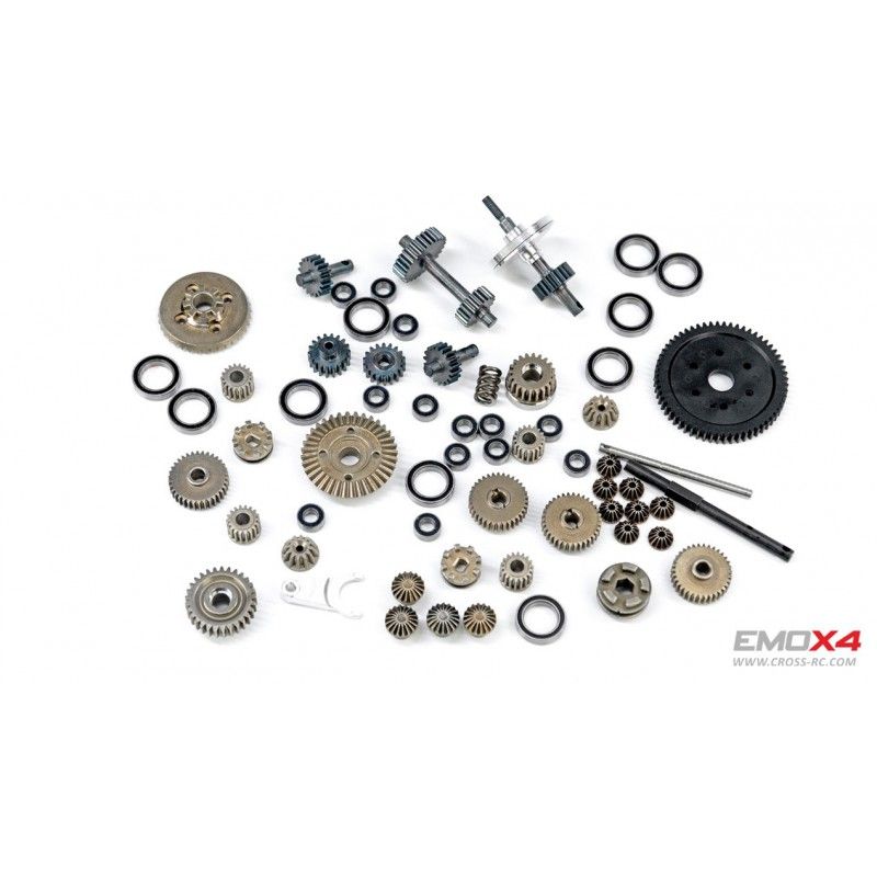 Scale Crawler 1/8 EMO X4 RTR Cross RC - Argent | Ventedemodelisme.fr