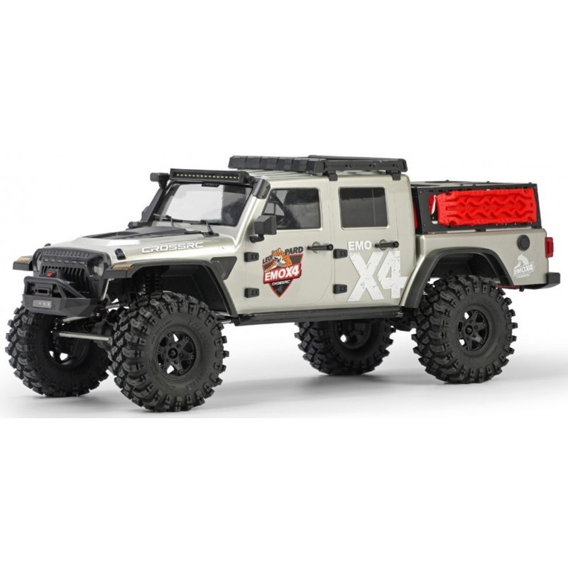 Scale Crawler 1/8 EMO X4 RTR Cross RC - Argent | Ventedemodelisme.fr