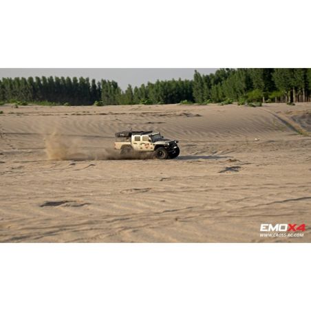 Scale Crawler 1/8 EMO X4 RTR Cross RC - Argent | Ventedemodelisme.fr