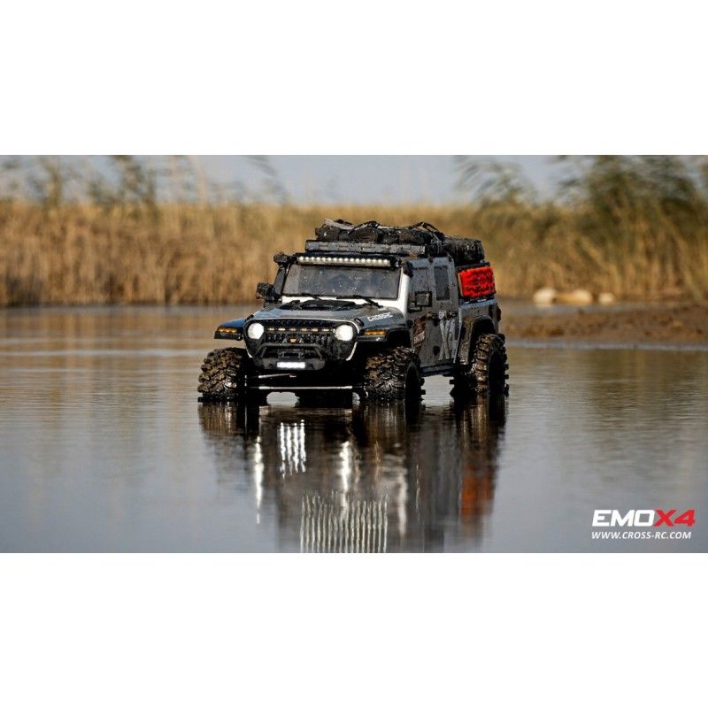 Scale Crawler 1/8 EMO X4 RTR Cross RC - Argent