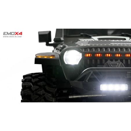 Scale Crawler 1/8 EMO X4 RTR Cross RC - Argent | Ventedemodelisme.fr