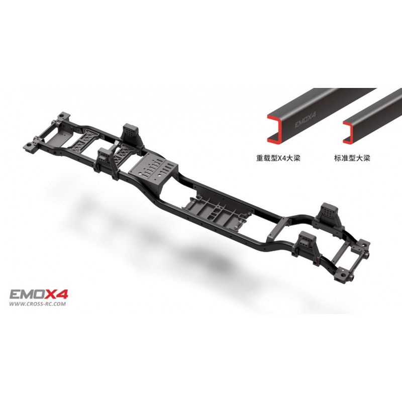 Scale Crawler 1/8 EMO X4 RTR Cross RC - Argent | Ventedemodelisme.fr