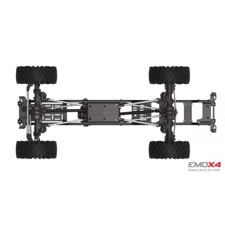 Scale Crawler 1/8 EMO X4 RTR Cross RC - Argent | Ventedemodelisme.fr