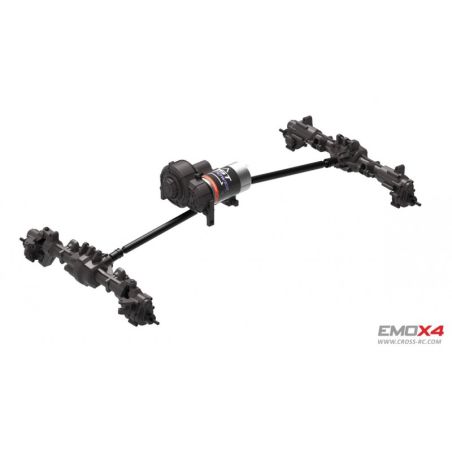 Scale Crawler 1/8 EMO X4 RTR Cross RC - Argent | Ventedemodelisme.fr