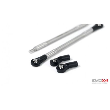 Scale Crawler 1/8 EMO X4 RTR Cross RC - Argent | Ventedemodelisme.fr