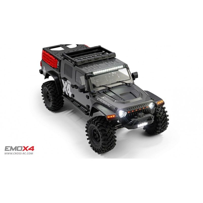 Scale Crawler 1/8 EMO X4 RTR Cross RC - Gris