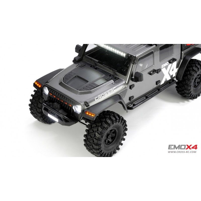 Scale Crawler 1/8 EMO X4 RTR Cross RC - Gris