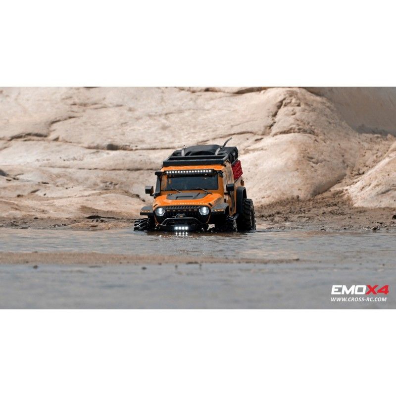 Scale Crawler 1/8 EMO X4 RTR Cross RC - Jaune