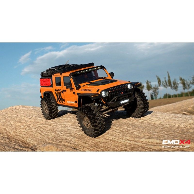 Scale Crawler 1/8 EMO X4 RTR Cross RC - Jaune