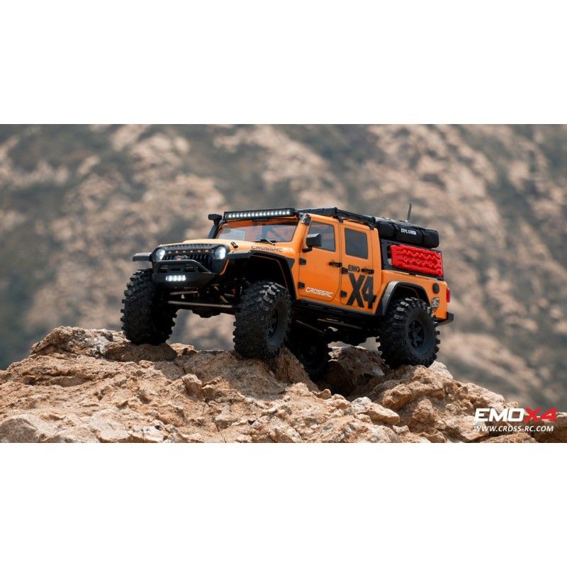 Scale Crawler 1/8 EMO X4 RTR Cross RC - Jaune