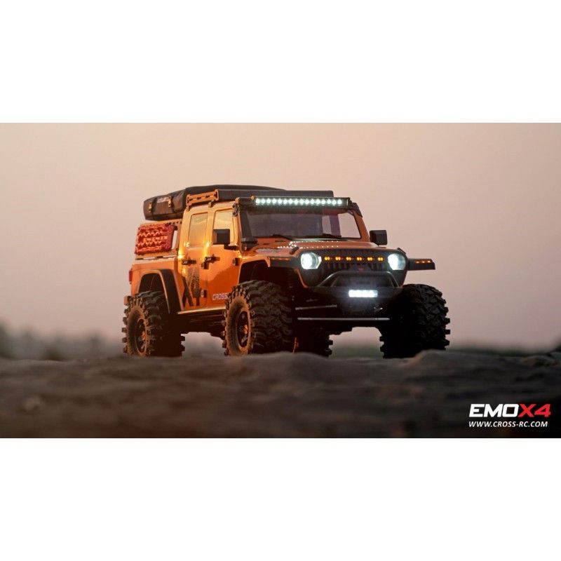 Scale Crawler 1/8 EMO X4 RTR Cross RC - Jaune