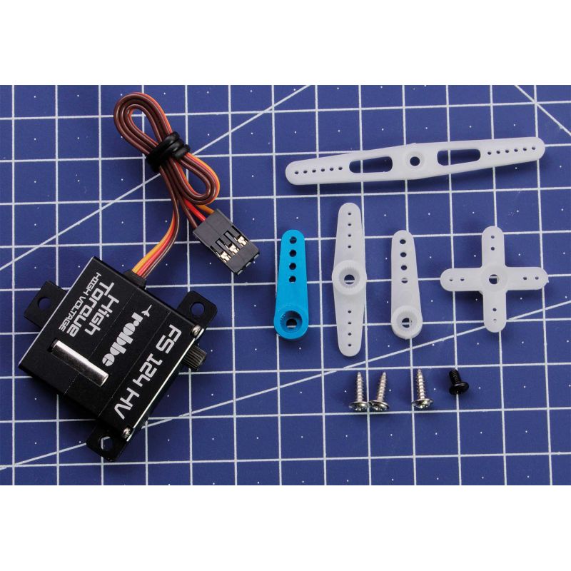 Robbe Modellsport FS 124 BB MG HV Digital Servo de surface Dimensions compatibles avec X10 Mini, avec démarrage en douceur
