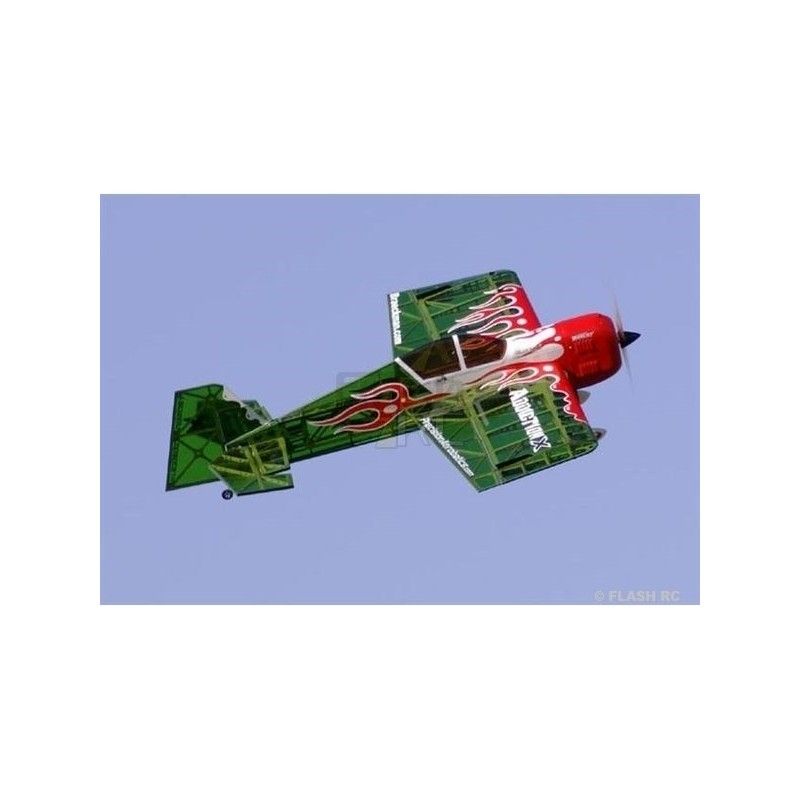Avion Precision Aerobatics Addiction XL (V2) vert ARF env.1.50m - avec LEDs