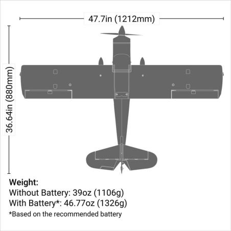 Avion E-flite Decathlon RJG 1.2m PNP