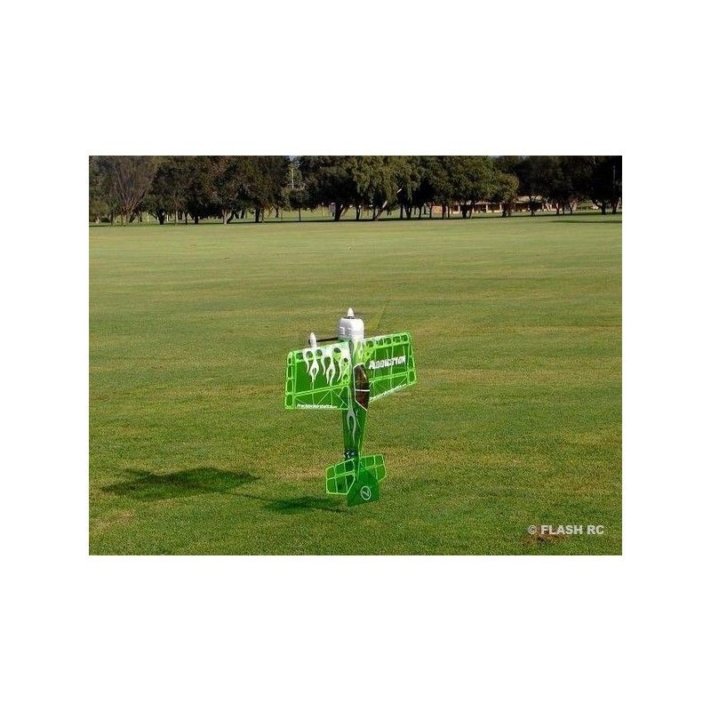 Avion Precision Aerobatics Addiction (V2) vert ARF env.1.00m - avec LEDs