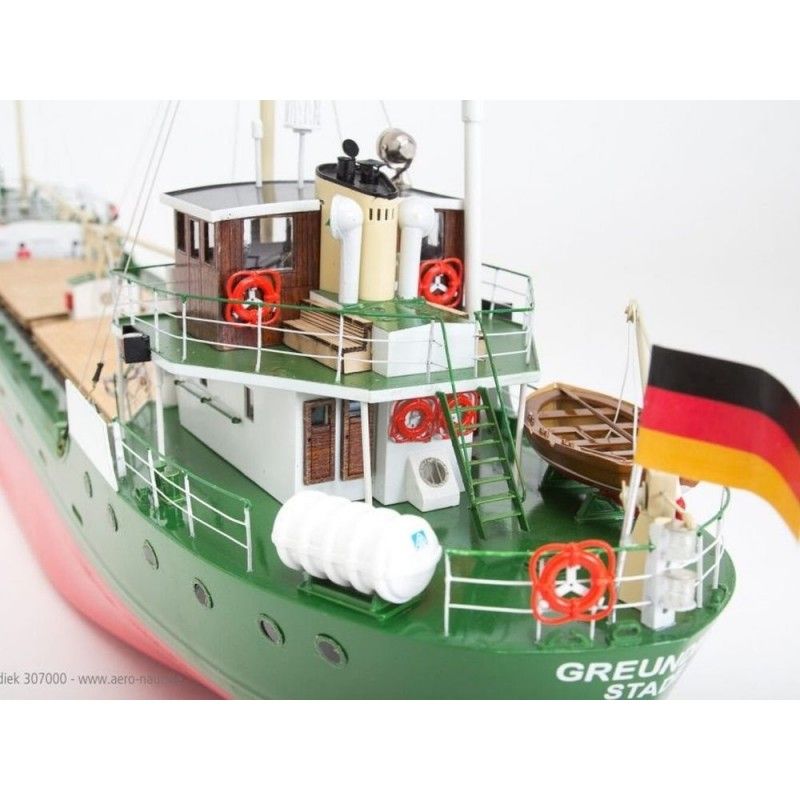 Kit bateau à monter MS Greundiek Küstenmotorschiff Aeronaut 93cm | Ventedemodelisme.fr