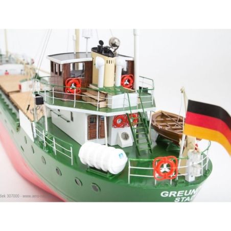 Kit bateau à monter MS Greundiek Küstenmotorschiff Aeronaut 93cm | Ventedemodelisme.fr
