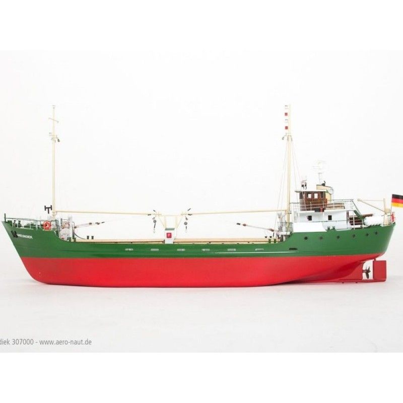 Kit bateau à monter MS Greundiek Küstenmotorschiff Aeronaut 93cm | Ventedemodelisme.fr