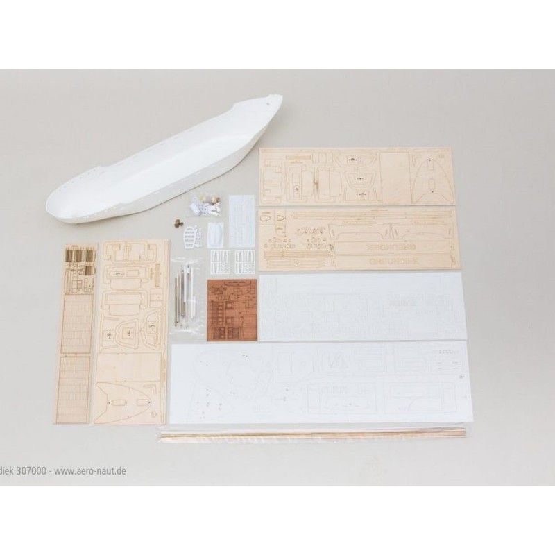 Kit bateau à monter MS Greundiek Küstenmotorschiff Aeronaut 93cm | Ventedemodelisme.fr