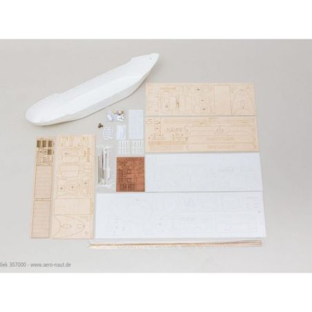 Kit bateau à monter MS Greundiek Küstenmotorschiff Aeronaut 93cm | Ventedemodelisme.fr