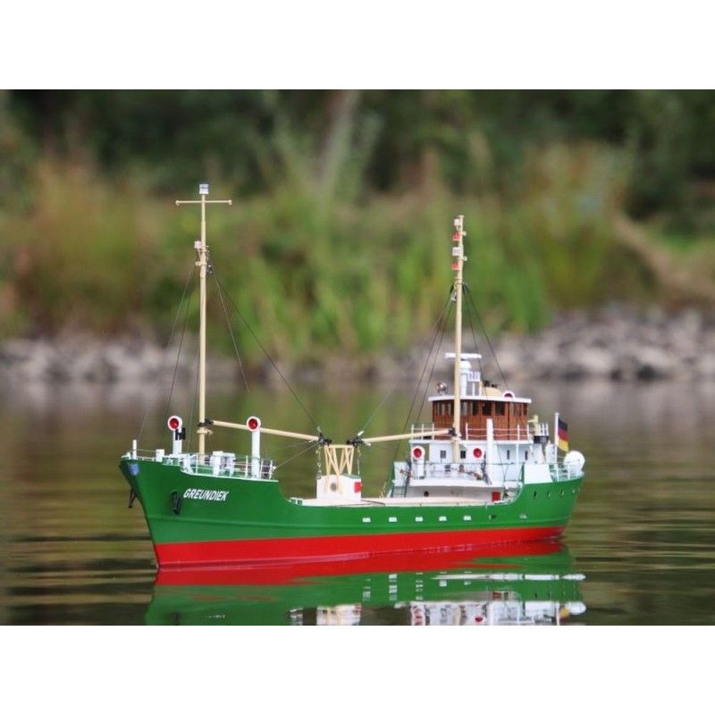 Kit bateau à monter MS Greundiek Küstenmotorschiff Aeronaut 93cm | Ventedemodelisme.fr