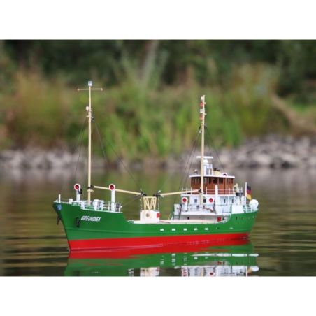 Kit bateau à monter MS Greundiek Küstenmotorschiff Aeronaut 93cm | Ventedemodelisme.fr