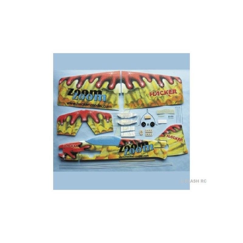 Avion Hacker model Zoom Zoom 4D rouge ARF env.1.00m